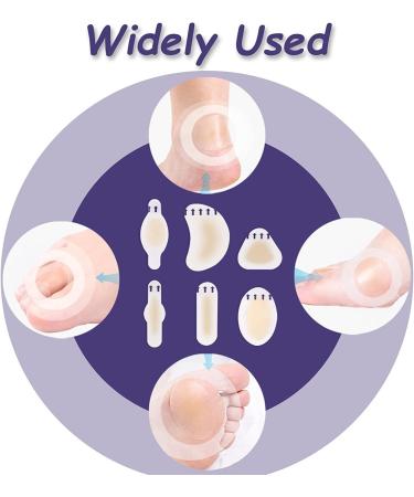 Vegcoo 24-Piece Hydrocolloid Gel Blister Pads Ultimate Heel & Toe Protection for Blisters & Skin Care - Buy Online on GoSupps.com