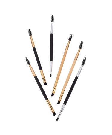 Beaupretty 6pcs Dual Ended Eyebrow Mascara & Grooming Brush Set | Eyelash & Eyeliner Comb - Premium Makeup Tool - Buy Online on GoSupps.com