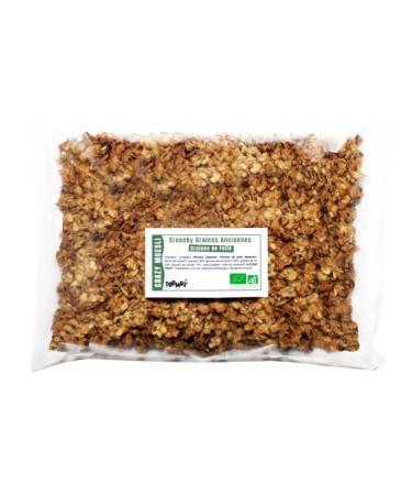 Toomaï - Crunchy muesli ancient seeds GRAINES DE FOLIE | ORGANIC | 1kg | French artisanal production | Without refined sugars | Whole grains - Rich in fiber