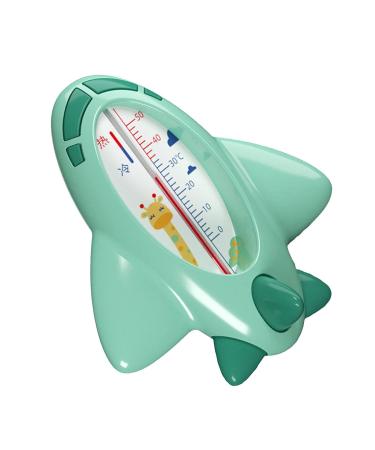 Airplane-Shaped Baby Bath Thermometer - Green | Infant Water Temperature Gauge - Buy Online on GoSupps.com