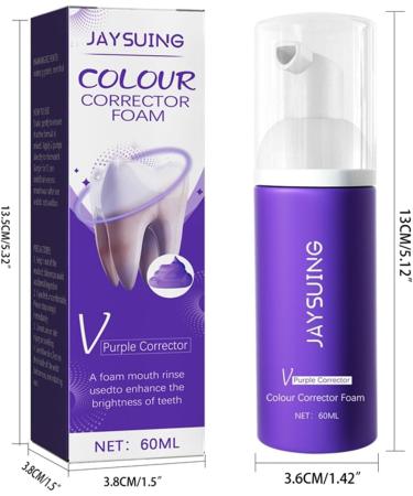Purple Teeth Whitening Toothpaste 60ml - Brighten & Whiten Stained Teeth | Color Correction for Smoking & Yellow Stains - Buy Online on GoSupps.com