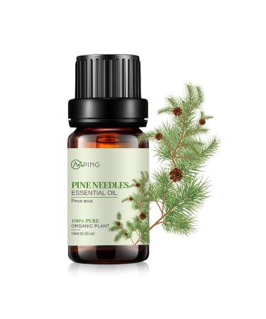 Pine Needles Essential Oil - 100% Pure Organic Natural Plant (Pinus acus) Pine Needles Oil for Diffuser Aroma Spa Massage Yoga Perfume 0.33oz