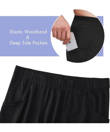 BALEAF Men's Yoga Leggings Running Tights with Pockets - Black Large - Buy Online on GoSupps.com