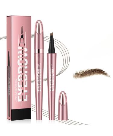 VIVIZEN Waterproof eyebrow pencil 4Core 3D MicroEmbroidery Magic longlasting color creates natural threedimensional eyebrows Light Brow