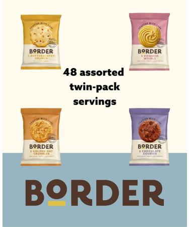 Border Luxury Mini Pack 48 Biscuits 4 Variety - Perfect for - Treat - Office - Guests (1 Box (48 Packs)) - Buy Online on GoSupps.com