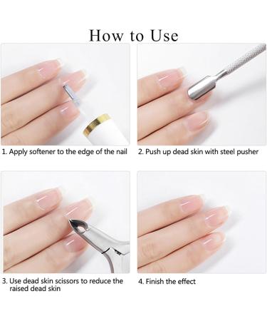 Cuticle Remover Gel: Gentle Softener, Moisturizes, Dissolves Dry Cuticles, Improves Nail Growth - DIY Home Treatment - Buy Online on GoSupps.com