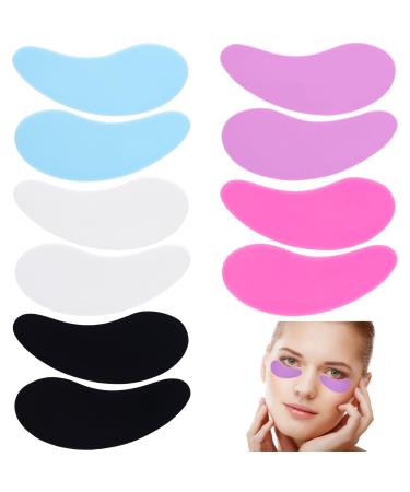 Joez Wonderful Under Eye Patches 5 Pairs Silicone Reusable Eye Patches Under Eye Mask for Skin Care Effect to Reduce Wrinkles and Fine Lines