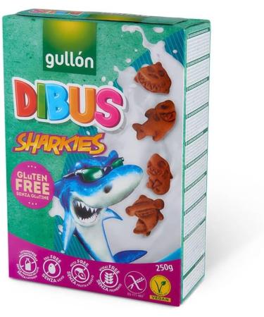  Italian Gourmet E.R. Gull n Gluten Free Sharkies Dibus Children's Biscuits Gluten Free 250 g + 400 g Box - Buy Online on GoSupps.com
