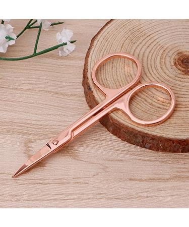 Thobu Stainless Steel Makeup Eyebrow Hair Eyelash Remover Trimmer Scissors Cutter Rose Gold - Precision Beauty Tool - Buy Online on GoSupps.com