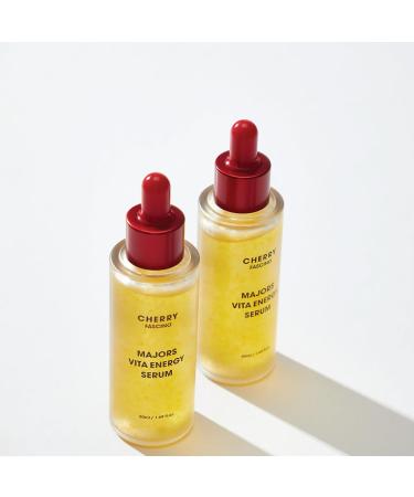 Cherry Fascino Major Vita Energy Serum - Anti-Aging Moisturizer & Brightening Serum | 1.69 oz Korean Skin Care for Balanced Skin Tone - Buy Online on GoSupps.com