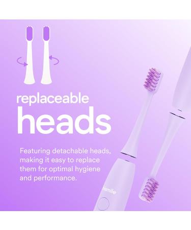 HISMILE Electric Toothbrush - Rechargeable 3 Modes Smart Timer & Soft Tapered Bristles - Purple | Shop Internationally - Buy Online on GoSupps.com