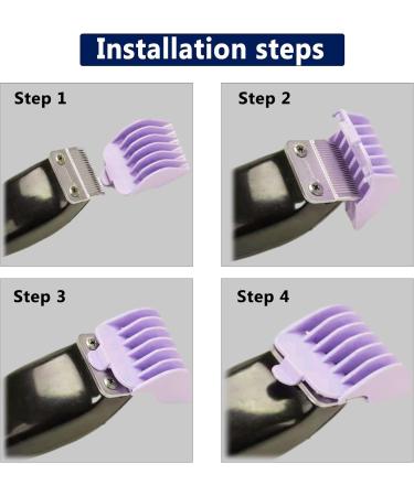 10pcs Wahl Professional Hair Clipper Guide Combs Replacement Guards - Assorted Colors - Buy Online on GoSupps.com