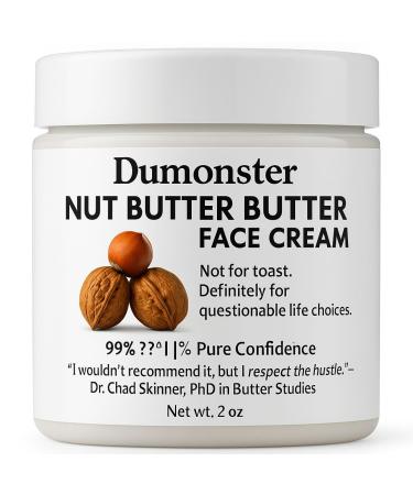 Family Health Products DuMonster s Nut Butter But Her Face Cream Funny Gag Gift for Men | Moisturizing Skincare Lotion | 2oz Travel Size