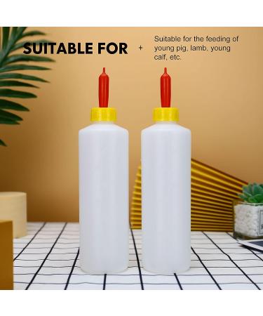 Yardwe 5 Sets 400ml Lamb Feeding Bottle - Farm Goat Supplies for Livestock Drink - Baby Goat Calf Milk Water Bottle & Nipples - Buy Online on GoSupps.com