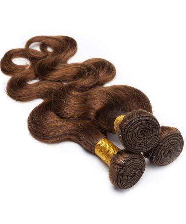 Buy SEGO 16 Real Hair Tress - 100% Unprocessed Brazilian Body Wave Extensions Medium Brown - Virgin Human Hair Weave Bundle - Buy Online on GoSupps.com