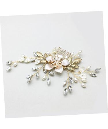 DOITOOL 1 Pc Combs Tiara Hair Comb Crystal Headpiece Comb for Bridal Rhinestone Hair Clip Bridal Headpiece Rhinestone Headpiece Rhinestone Comb Bride Comb Headgear Pearl Accessories - Buy Online on GoSupps.com