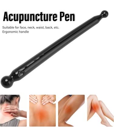 Black Ceramic Acupuncture Pen - Deep Tissue Massager for Athletes | Perfect for Travel | International Shipping - Buy Online on GoSupps.com