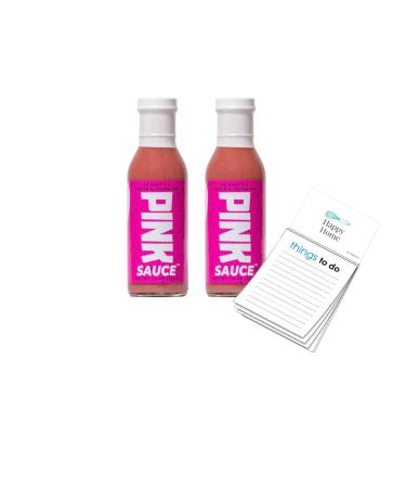 Pink Sauce TikTok Gluten Free Vegan Sweet Tangy Sauce 3 oz Bottle( 2 Count) 1 Happy Home Magnetic Notepad