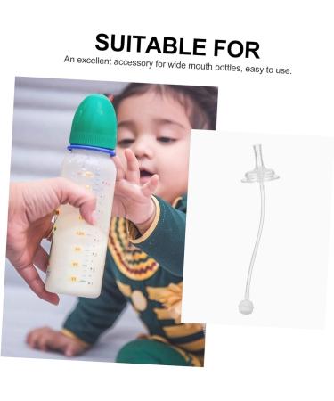 Ibasenice 12 STK Reusable Silicone Straws - Straw Sippy Cup Converter Kit for Baby Bottles - Eco-Friendly Pebble Gel Milk Cup - Transparent (3 Pack) - Buy Online on GoSupps.com