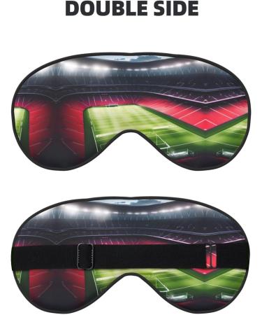 Stadium Football Eye Mask - Comfortable Sleep Aid with Adjustable Strap for Travel & Meditation - Full Coverage Blindfold - Buy Online on GoSupps.com