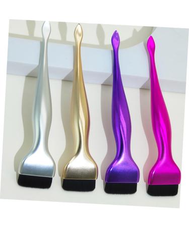 HONMEET Plastic Artificial Fiber Foundation Makeup Brush with Spoon Makeup Brush for Foundation Portable Makeup Brush Portable Foundation Liquid Brush 16.20X3.50X1.20CM Golden - Buy Online on GoSupps.com