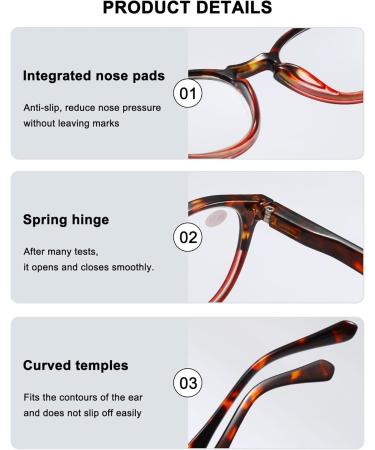Shop Abetos Retro Reading Glasses - Anti Blue Light Comfortable Stylish for Men & Women - Large Round Computer Glasses in Starch Yellow 3.0x - Buy Online on GoSupps.com