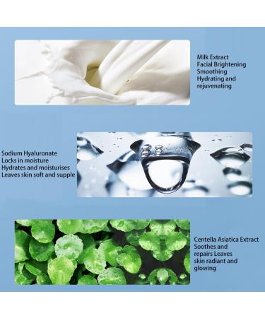  HADAVAKA Milk-based moisturizing cream deeply nourishing milk-based moisturizing cream repairing facial moisturizer milk-based day and night skincare cream (2 pieces) - Buy Online on GoSupps.com