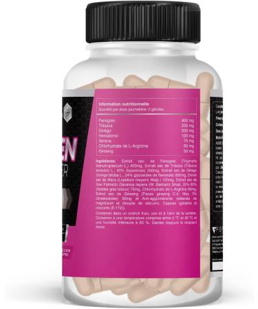 Healthy Fusion Enhancer Woman | 100% Stimulating for Women | Menstrual Regulator | Increases Energy Physical and Muscle Performance | Maca Tribulus Ginseng Ginkgo | 60 Capsules - Buy Online on GoSupps.com