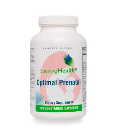 Seeking Health Optimal Prenatal  Prenatal Vitamins for Women  Offers Key Nutrients  Helps Maintain Healthy Folate Levels*  240 Vegetarian Capsules