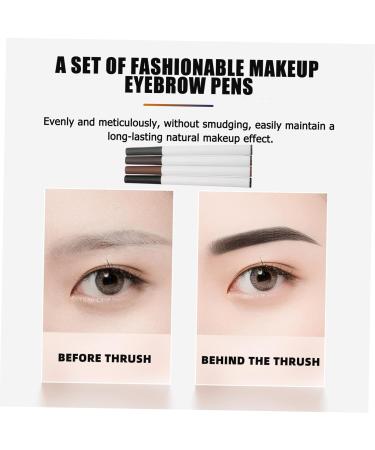 Angoily 8 Pcs Four Forked Eyebrow Pencil Miss Cosmetic Eyebrow Powder - Buy Online on GoSupps.com