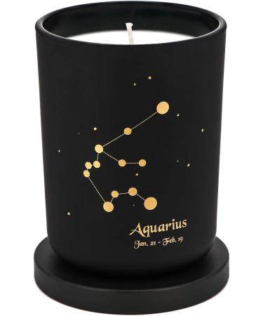 Aquarius Constellation Scented Soy Candle | 50 Hour Aromatherapy Relaxation - Buy Online on GoSupps.com