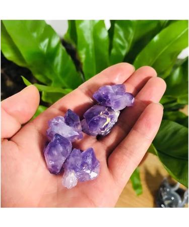Natural Crystal Cluster Stone Amethyst Quartz Ornaments Beautiful Crystal Cluster 5PC - Buy Online on GoSupps.com
