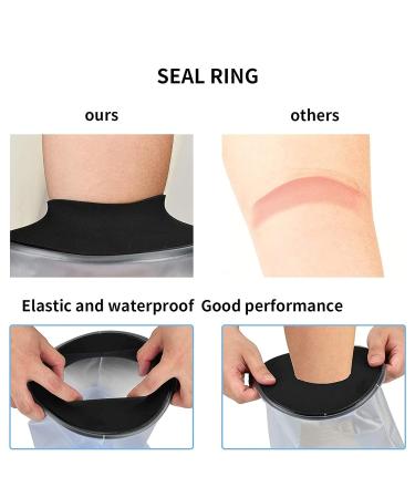Oewnvmd Waterproof Leg Cast Shower Cover for Adults - Foot & Lower Leg Wounds Protector - Buy Online on GoSupps.com