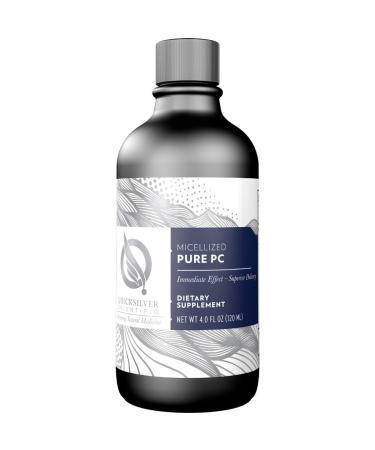 Quicksilver Scientific Micellized Pure PC - Phosphatidylcholine Liquid Supplement to Support Cellular Health, Cognitive Function + Liver Detox - Superior Liposome Absorption, Non-GMO (4oz / 120ml)