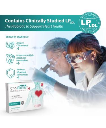 CholBiome®X3 Tablets Multivitamin with Vitamin B Complex, Probiotics, Blood Pressure Lowering, and Cholesterol Support - Promotes Heart Health and Overall Wellness - Buy Online on GoSupps.com