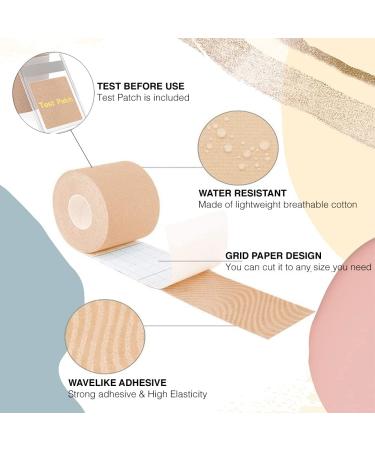 Comfordent Face & Neck Lift Kinesio Tape - Non-Invasive Wrinkle Remover - V-Line Chin Skin Lifting Patch Roll (Beige) - Buy Online on GoSupps.com