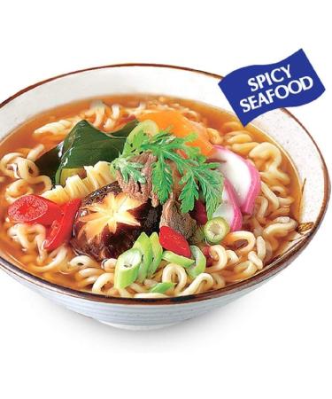 Nongshim Neoguri Spicy Seafood Flavour Ramyun Noodle Soup in Single Packs 120g x 10 (10 Pack Case /1.2 kg Total) - Buy Online on GoSupps.com