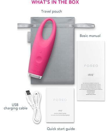 Foreo Iris Illuminating Eye Massager for Puffy Eyes & Dark Circles | Eye Bags Remover | Enhances Cream Absorption | Ultra-Hygienic Silicone | Antiaging Care - Buy Online on GoSupps.com