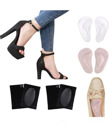 Plantar Fasciitis Arch Support Pads with Gel Compression Sleeves - Comfort Foot Pain Relief for Women Men - Buy Online on GoSupps.com