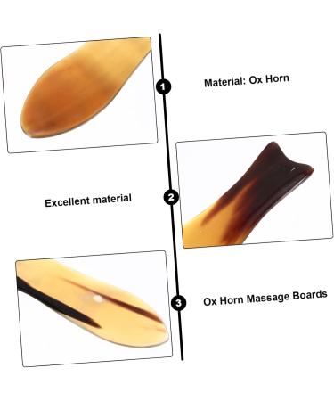Minkissy 6-Piece Horn Gua Sha Massage Set | Cabbage Board & Skin Massage Tools | Jade Face Roller & Ochsenhorn Boards for Glowing Skin - Buy Online on GoSupps.com