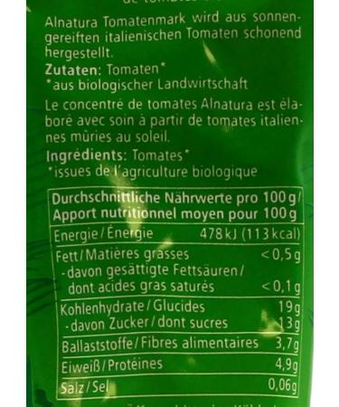 Alnatura Organic Tomato Paste Double Concentrated - 12 Pack (12 x 200g) - Premium Quality for International Shipping - Buy Online on GoSupps.com