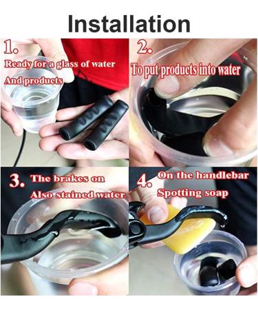 2 Pair Silicone Gel Bicycle Brake Lever Sleeves - Anti-Slip Handle Protection Cover (Black) - Buy Online on GoSupps.com