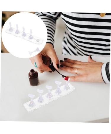 DOITOOL 2 Sets Manicure Practice Base Fake Nail Holder Nail Stands Nail Display Holder Nail Art Stand Nail Practice Stand Nail Stand for Painting Nails Show Rack Acrylic Lace False Nails - Buy Online on GoSupps.com