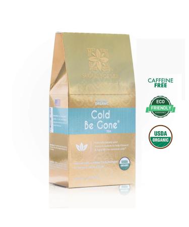 Secrets Of Tea Cold Be Gone Tea - USDA Organic Throat Coat Immunity Tea for Cold Relief - Caffeine-Free, 20 Count - Buy Online on GoSupps.com