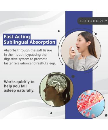 CelluStrength Sleep Spray - Blueberry Flavor 30 Servings | Natural Support for Rest & Relaxation with GABA Melatonin | High Bioavailability - Buy Online on GoSupps.com