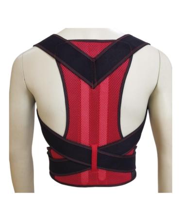 Back Support Back Brace Lumbar Support Back Support Posture Corrector Full Back Support Belt Brace Trainer Shoulder Back Support Belt(Rojo XXXXX-Large) XXXXX-Large Red