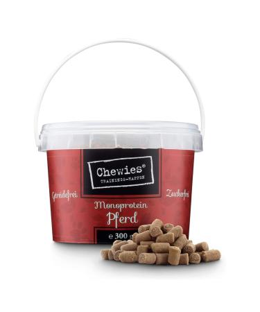 Chewies training -bats horse Hundeleckerli grain -free soft and without sugar - monoprotein dog -gelis in the recoverable bucket - made in Germany (8 x 300 g) horse 300 g (8 Pack)