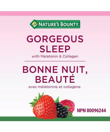 Nature's Bounty Gorgeous Sleep Gummy with Melatonin & Collagen 60 Gummies - Buy Online on GoSupps.com