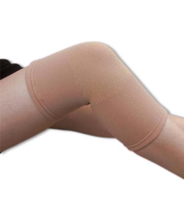 Medical Grade Small Beige Knee Support - Elastic Compression Tubular Sleeve - Buy Online on GoSupps.com