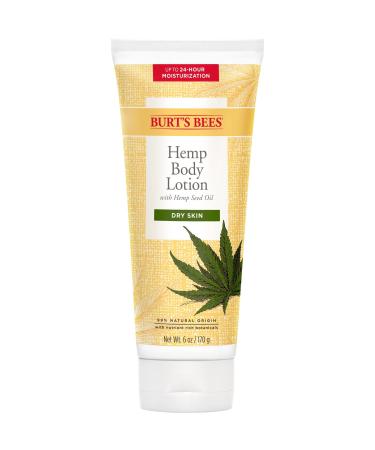 Burt's Bees Hemp Body Lotion with Hemp Seed Oil for Dry Skin 6 Ounces (Packaging May Vary) 3 Pack